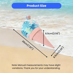 Summer Cone Style Ice - Cool Fabric Floating Squeaky Dog Chew Toy - GreenFur