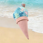 Summer Cone Style Ice - Cool Fabric Floating Squeaky Dog Chew Toy - GreenFur