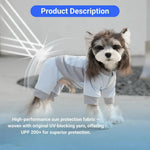 Summer Cooling Dog Jumpsuit Lightweight Sun Protection Apparel - GreenFur