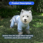 Summer Cooling Dog Jumpsuit Lightweight Sun Protection Apparel - GreenFur