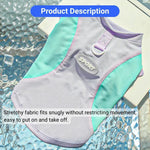 Summer Cooling Dog Vest Ice Silk Fabric Lightweight Sun Protection - GreenFur