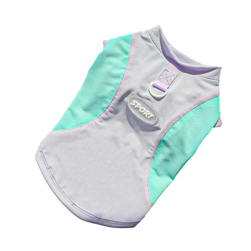 Summer Cooling Dog Vest Ice Silk Fabric Lightweight Sun Protection - GreenFur