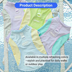 Summer Cooling Dog Vest Ice Silk Fabric Lightweight Sun Protection - GreenFur