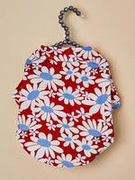 Summer Daisy Print Pet Shirt for Dogs and Cats - GreenFur