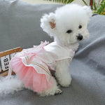 Summer Dog and Cat Wedding Dress with Tulle Skirt - GreenFur