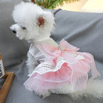 Summer Dog and Cat Wedding Dress with Tulle Skirt - GreenFur