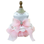Summer Dog and Cat Wedding Dress with Tulle Skirt - GreenFur