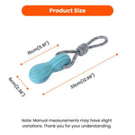 Summer Float Collection Durable Blue Foam TPR Dog Toy with Rope - GreenFur