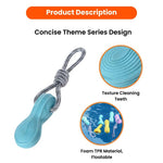 Summer Float Collection Durable Blue Foam TPR Dog Toy with Rope - GreenFur