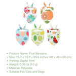 Summer Fresh Fruit Cute Pet Bandana Bib for Pets - GreenFur