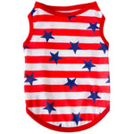 Summer Lightweight Stripe and Star Pet Vest for Dogs - GreenFur