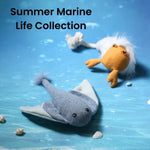 Summer Marine Life Series Hermit Crab Style Squeaky Plush Dog Toy - GreenFur