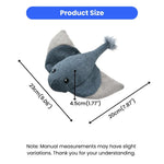 Summer Marine Life Series Stingray Style Rustling Plush Dog Toy - GreenFur