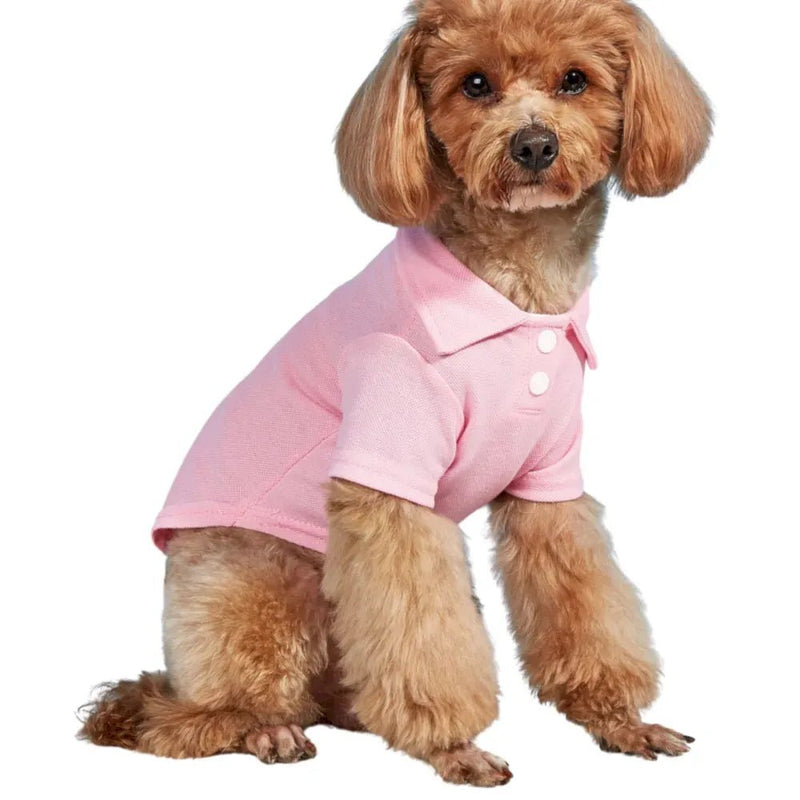 Summer Pet Clothing Candy Colored Dog Short Sleeve Polo Shirt - GreenFur