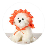 Summer Rainbow Lace - Up Pet Hat Sun Protection for Dogs and Cats - GreenFur
