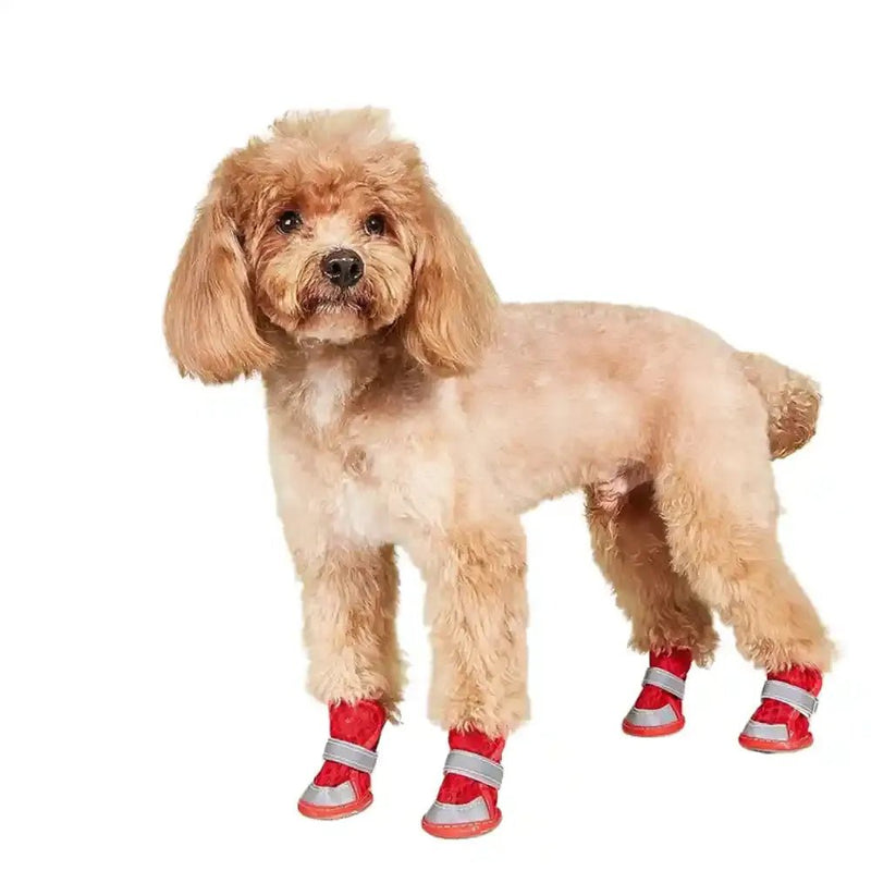 Summer Reflective Non - Slip Breathable Wear - Resistant Pet Dog Shoes Dog Booties - GreenFur
