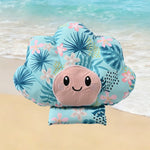 Summer Shell Style Floating Squeaky Ice - Cool Fabric Dog Toy - GreenFur