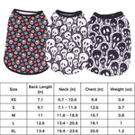 Summer Skeleton Design for Halloween Vests for Cats and Dogs - GreenFur