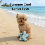 Summer Starfish Style Floating Squeaky Ice - Cool Fabric Dog Toy - GreenFur