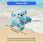 Summer Starfish Style Floating Squeaky Ice - Cool Fabric Dog Toy - GreenFur