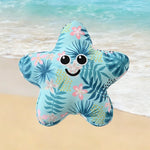 Summer Starfish Style Floating Squeaky Ice - Cool Fabric Dog Toy - GreenFur