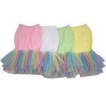 Summer Tulle Pet Dress with Rainbow Design for Dogs and Cats - GreenFur