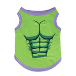 Superhero Print Color - Blocked Pet Vest for Small Dogs - GreenFur
