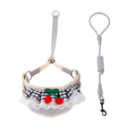Sweet Lace Cute Small Dog Puppy Harness Leash Set - GreenFur