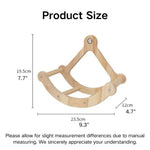 Swinging Pirate Ship Style Durable Wooden Bird Toy - GreenFur
