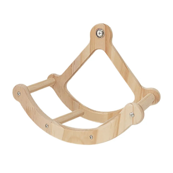Swinging Pirate Ship Style Durable Wooden Bird Toy - GreenFur