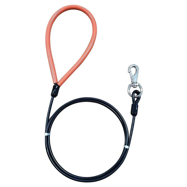 Tangle - Free Durable Anti - Chew Steel Wire Leash for Dogs - 4.76mm Width - GreenFur