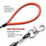 Tangle - Free Durable Anti - Chew Steel Wire Leash for Dogs - 4.76mm Width - GreenFur