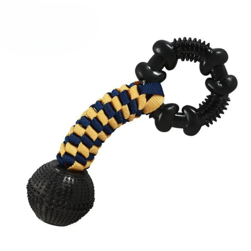 Teeth Cleaning TPR Rope Knot Toy for Dogs - GreenFur