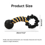 Teeth Cleaning TPR Rope Knot Toy for Dogs - GreenFur