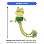 Tennis Ball Long Legs Funny Frog Shape Dog Toy - GreenFur