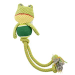 Tennis Ball Long Legs Funny Frog Shape Dog Toy - GreenFur