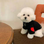 Thick Warm Winter Apparel Fleece Heart Sweatshirt for Small Dogs - GreenFur