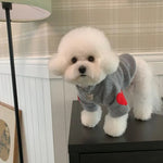 Thick Warm Winter Apparel Fleece Heart Sweatshirt for Small Dogs - GreenFur