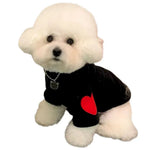 Thick Warm Winter Apparel Fleece Heart Sweatshirt for Small Dogs - GreenFur