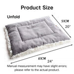 Thickened 2 - in - 1 Foldable Washable Plush Pet Bed - GreenFur