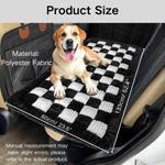 Thickened Checkered Pattern Polyester Fabric Car Seat Pet Mat - GreenFur