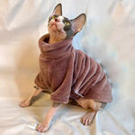 Thickened Double - Sided Fleece Clothing for Hairless Cats - GreenFur