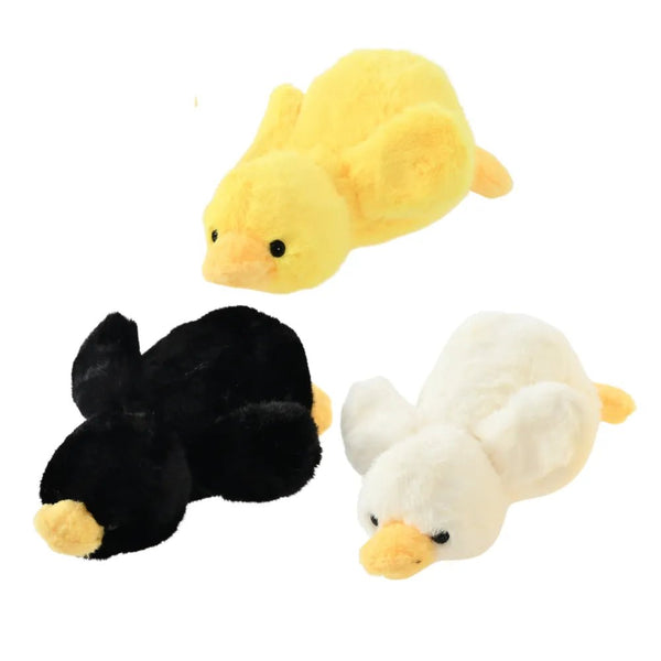 Three - Color Assorted Cute Duckling Style Plush Dog Toy with Squeaker - GreenFur