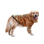 Tiger Pattern Warm Hoodie for Large Dogs - GreenFur