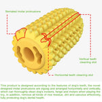 Toothbrush Clean Teeth Interactive Corn TPR Dog Chew Toys - GreenFur