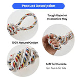 Tough Twisted Dog Chew Rope Toy for Medium Large Dogs - GreenFur