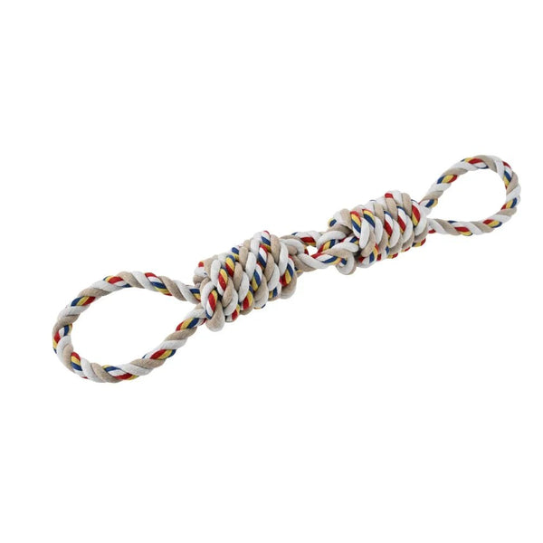 Tough Twisted Dog Chew Rope Toy for Medium Large Dogs - GreenFur