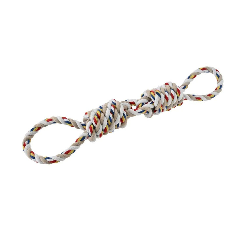 Tough Twisted Dog Chew Rope Toy for Medium Large Dogs - GreenFur