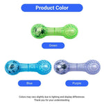 TPR Bone Chew Toy with Sound Dog Tooth Cleaning Stick - GreenFur