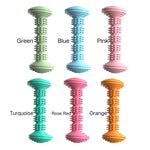TPR Chew Toy Dog Dental Stick Safe Bone Shape Pet Teething Toy - GreenFur